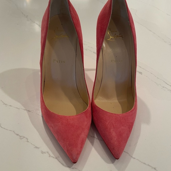 Pink suede Christian Louboutin’s! - Picture 3 of 6